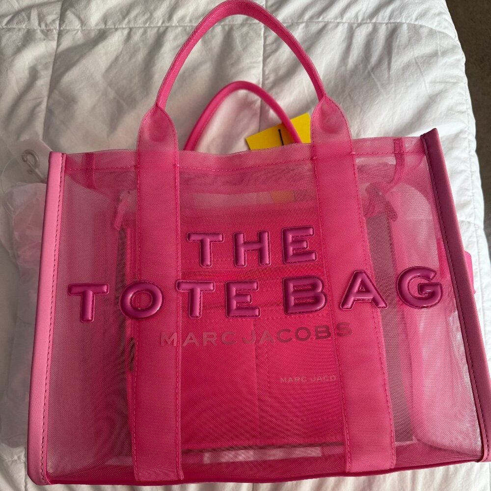 NWT's "Candy Pink" Marc Jacobs Mesh Tote Bag